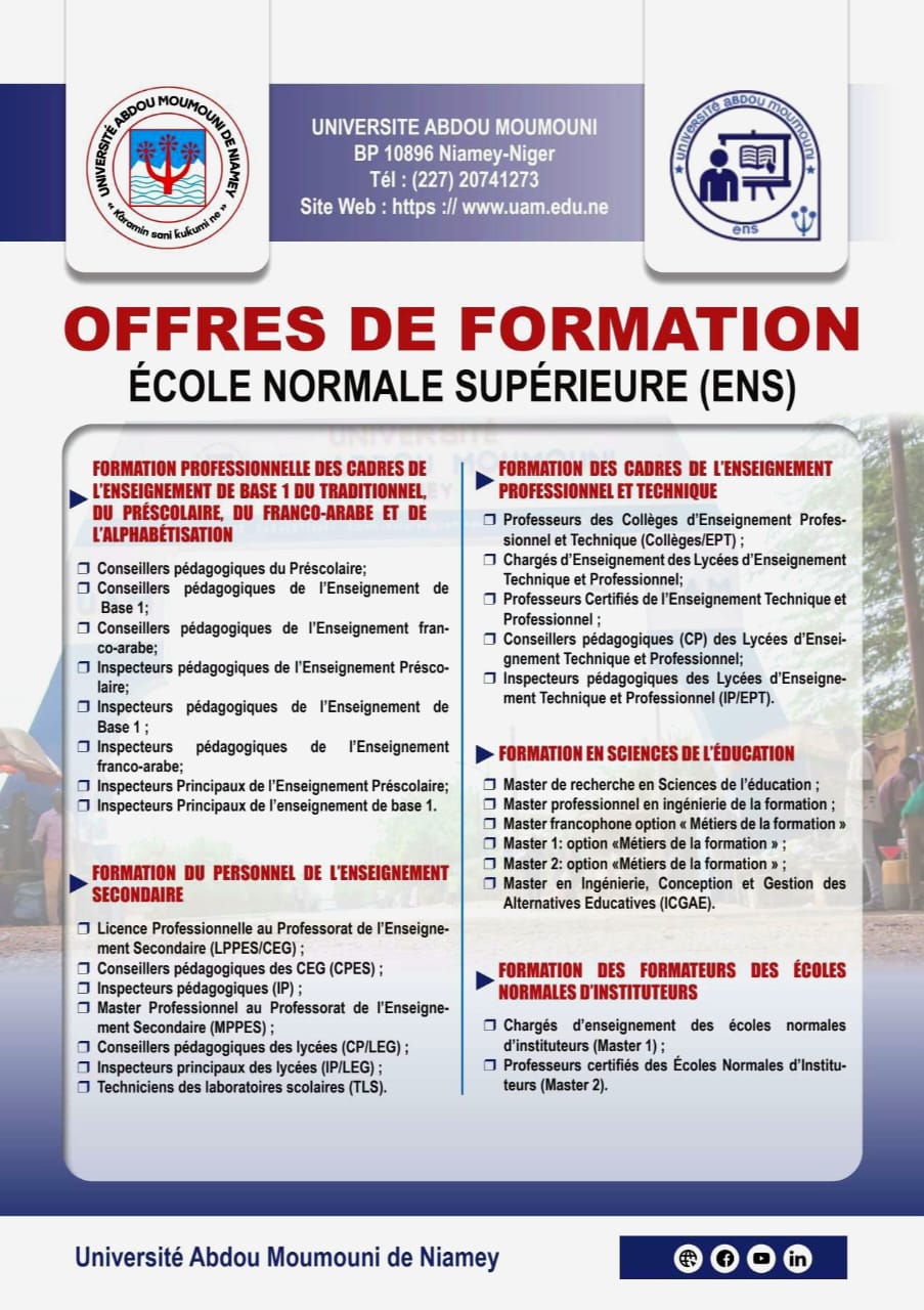 Offres de formation ENS