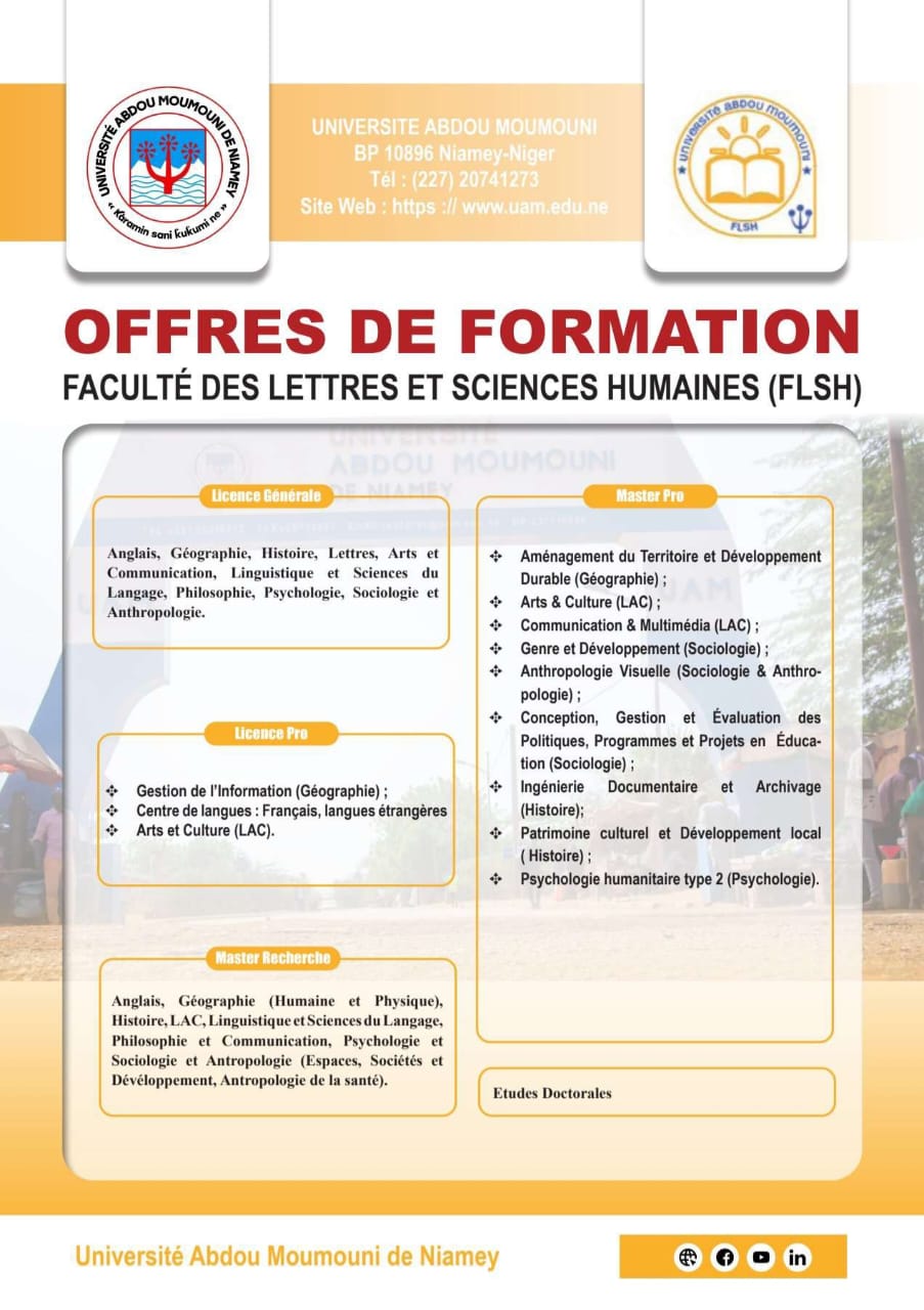 Offres de formation FLSH