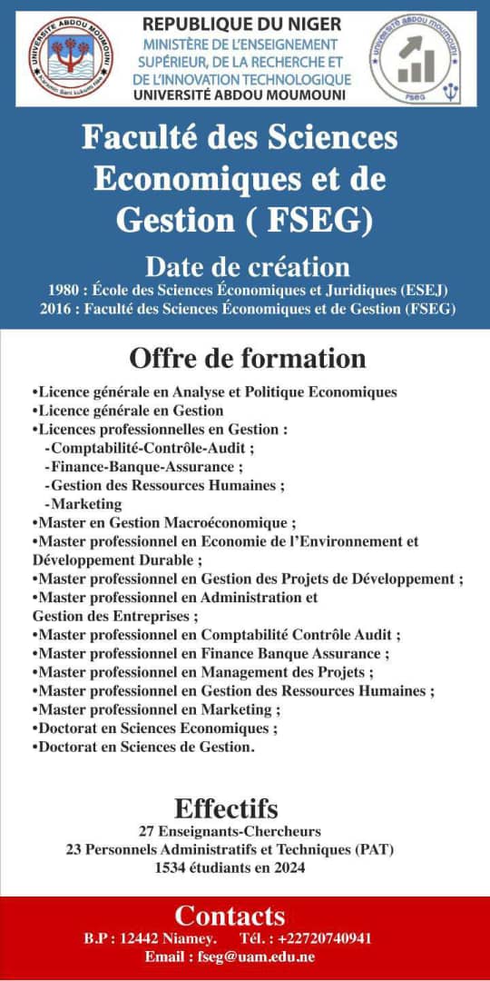 Faculté des Sciences Économiques et de Gestion